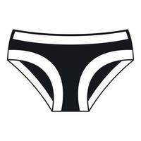 Female underwear icon, simple style vector