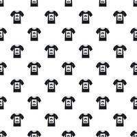Printing photo on t-shirt pattern, simple style vector