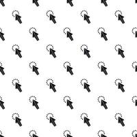 Cursor arrow waiting pattern, simple style vector