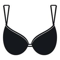 Bra lingerie icon, simple style vector