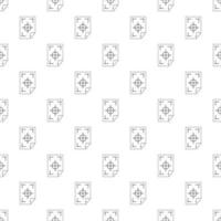 Test printed sheet pattern, simple style vector