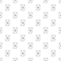 Test printed sheet pattern, simple style vector