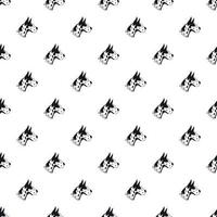 Doberman dog pattern, simple style vector