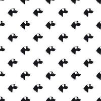 Dog pattern, simple style vector