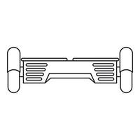 Hover board gyro pod icon, outline style vector