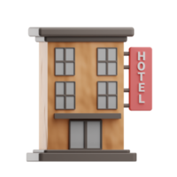 Hotel illustrazione 3d png