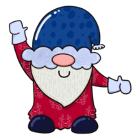 gnome et chapeau bleu png