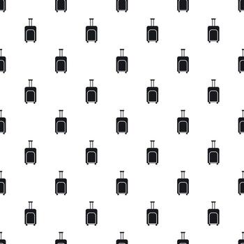 Suitcase on wheels pattern, simple style vector