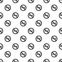 Smoking is prohibited pattern, simple style vector