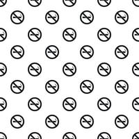 Smoking is prohibited pattern, simple style vector