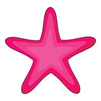 Starfish icon, cartoon style vector