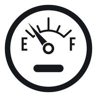 icono del sensor de combustible, estilo simple vector