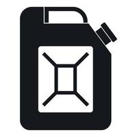 Jerrycan icon, simple style vector