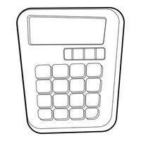 Calculator icon, isometric 3d style vector