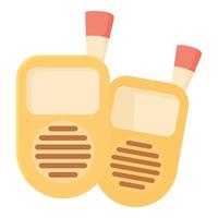 Baby radio monitor icon, cartoon style vector