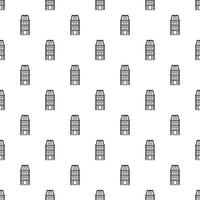 Dutch house pattern, simple style vector