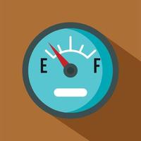 Automobile fuel sensor icon, flat style vector