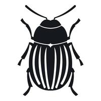 Colorado potato beetle icon, simple style vector