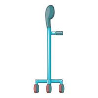 Walking cane icon, cartoon style vector