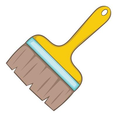 Paint brush icon, cartoon style