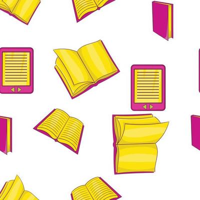 Book pattern, cartoon style