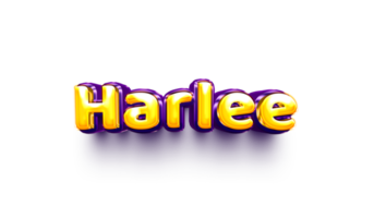 names of girls English helium balloon shiny celebration sticker 3d inflated png