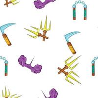 Killer pattern, cartoon style vector