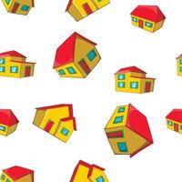 Dwelling pattern, cartoon style vector