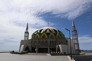 floating mosque in Pare-pare City, Indonesia photo