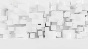 Abstract geometric white background. 3D Render. photo