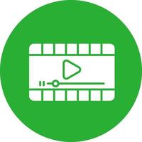 Video Player Creative Icon Design vector