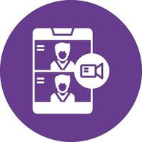 Videocall Creative Icon Design vector