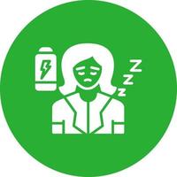 Fatigue Creative Icon Design vector