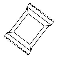 Napkins pack icon, outline style vector