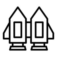 Hight jetpack icon outline vector. Success skill vector