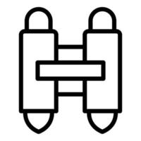 Jetpack icon outline vector. Boost rocket vector