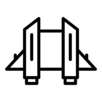 Launch jetpack icon outline vector. Work skill vector