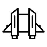 Launch jetpack icon outline vector. Work skill vector