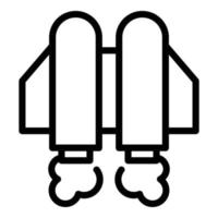 Extreme jetpack icon outline vector. Work career vector