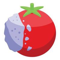 Fungal tomato icon isometric vector. Contaminated food vector