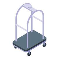 Trolley tourist icon isometric vector. Travel airport vector