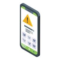 icono de servicio de smartphone vector isométrico. llamar a soporte