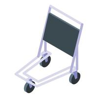 Shop cart icon isometric vector. Airport travel vector