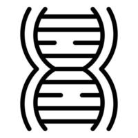 Eco dna icon outline vector. Leaf tech vector