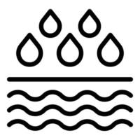 Water energy icon outline vector. Nature eco vector
