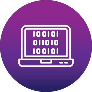 Binary Code Vector Icon