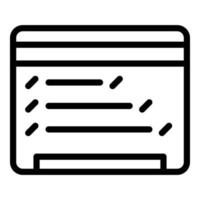 Web code icon outline vector. App service vector