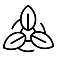 Plant care icon outline vector. Tree energy vector