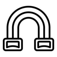 Active espander icon outline vector. Elastic arm vector