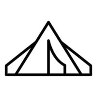 Bedouin camp tent icon outline vector. Arab desert vector